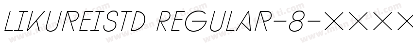 LikureiStd Regular-8字体转换